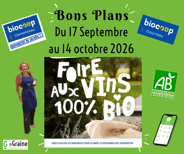You are currently viewing Les Bons Plans – Biocoops Clemenceau/Courreau 2026 –