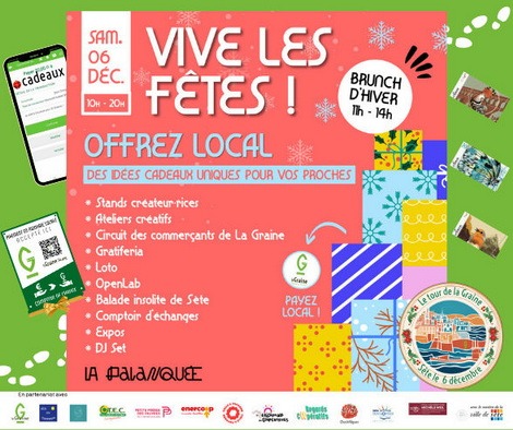 You are currently viewing Vive les Fêtes: à Sète, Offrez local, Payez local