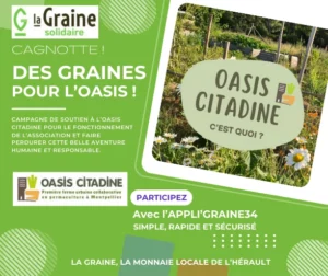 Lire la suite à propos de l’article Graine Solidaire, pour  l&rsquo;Oasis Citadine