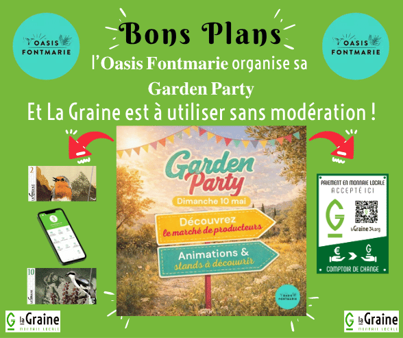 You are currently viewing Bons Plans – L&rsquo;Oasis fait sa Garden Party –