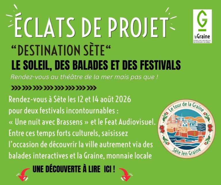 Lire la suite à propos de l’article Éclats de projet – Destination Sète –